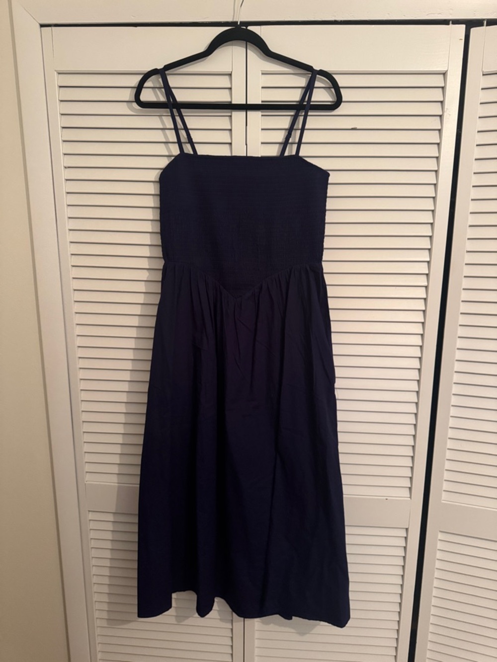 Navy Blue Midi Dress